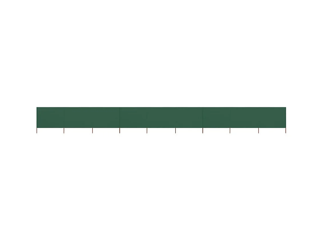 Paravent 9 panneaux Tissu 1200x80 Vert