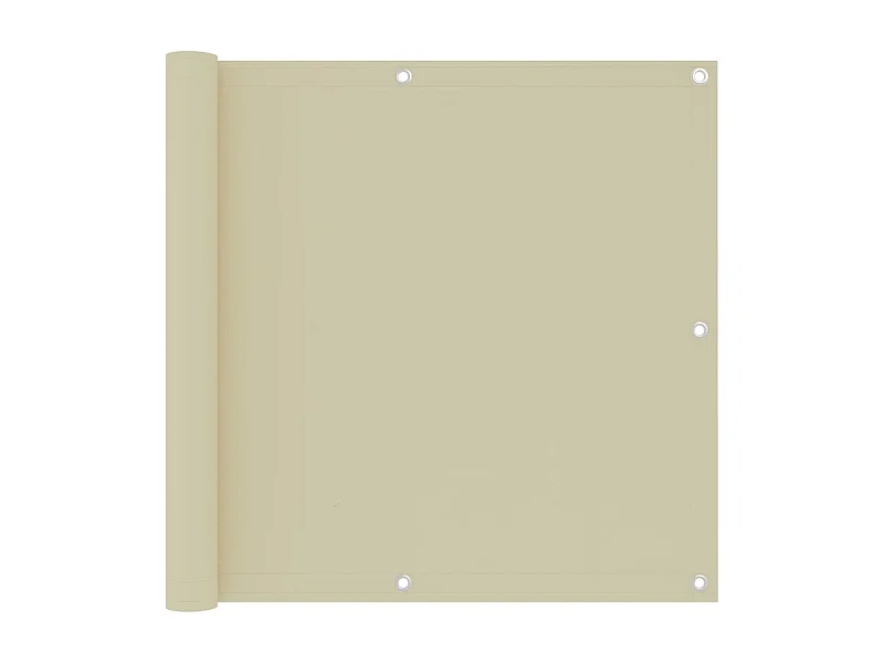 Écran de balcon Crème 90x500 Tissu Oxford