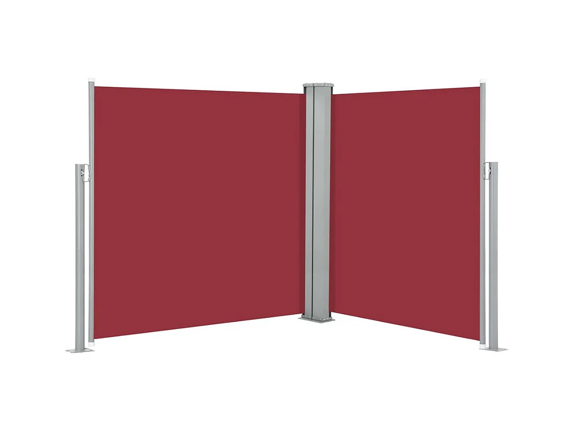Auvent latéral rétractable Rouge 160x600