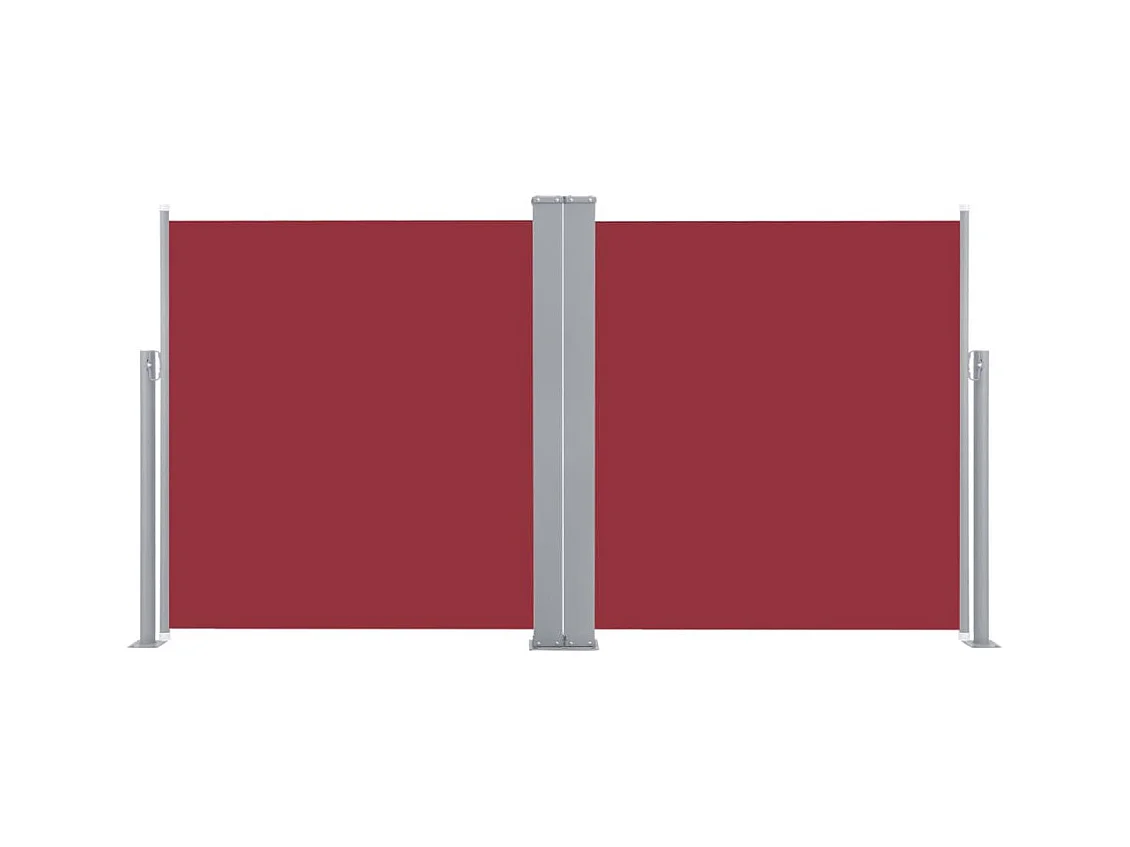 Auvent latéral rétractable Rouge 160x600