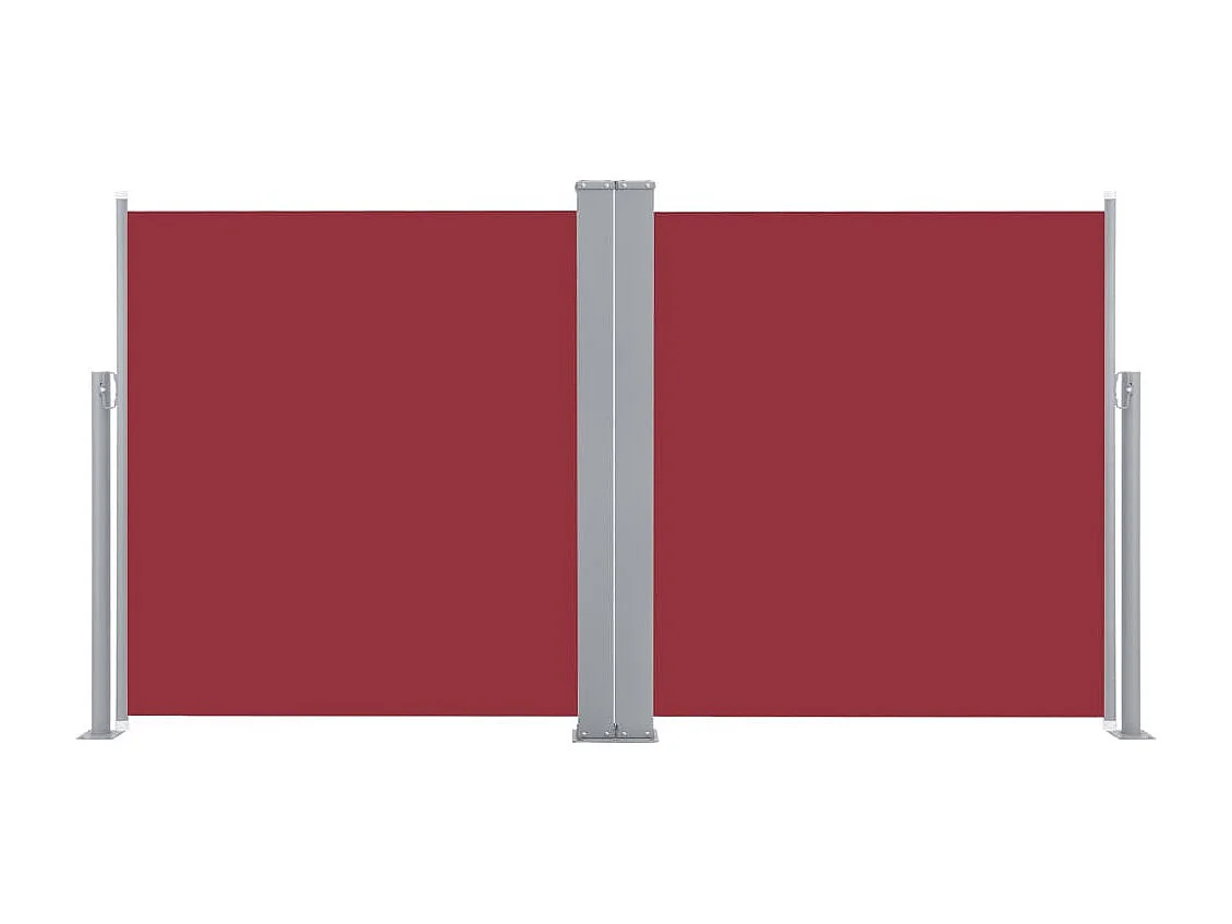 Auvent latéral rétractable Rouge 160x600