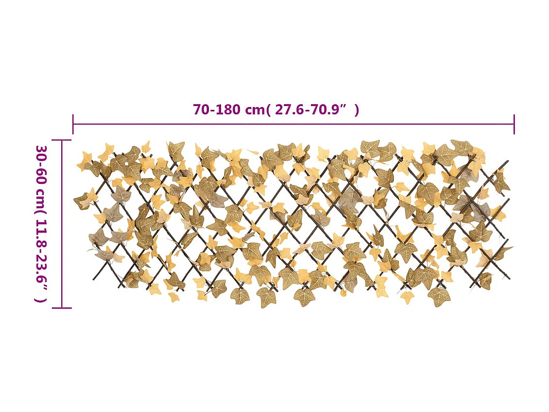 Treillis de feuille d'érable artificiel extensible 180x60