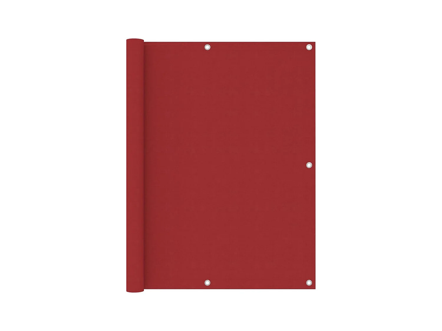 Écran de balcon Rouge 120x600 Tissu Oxford