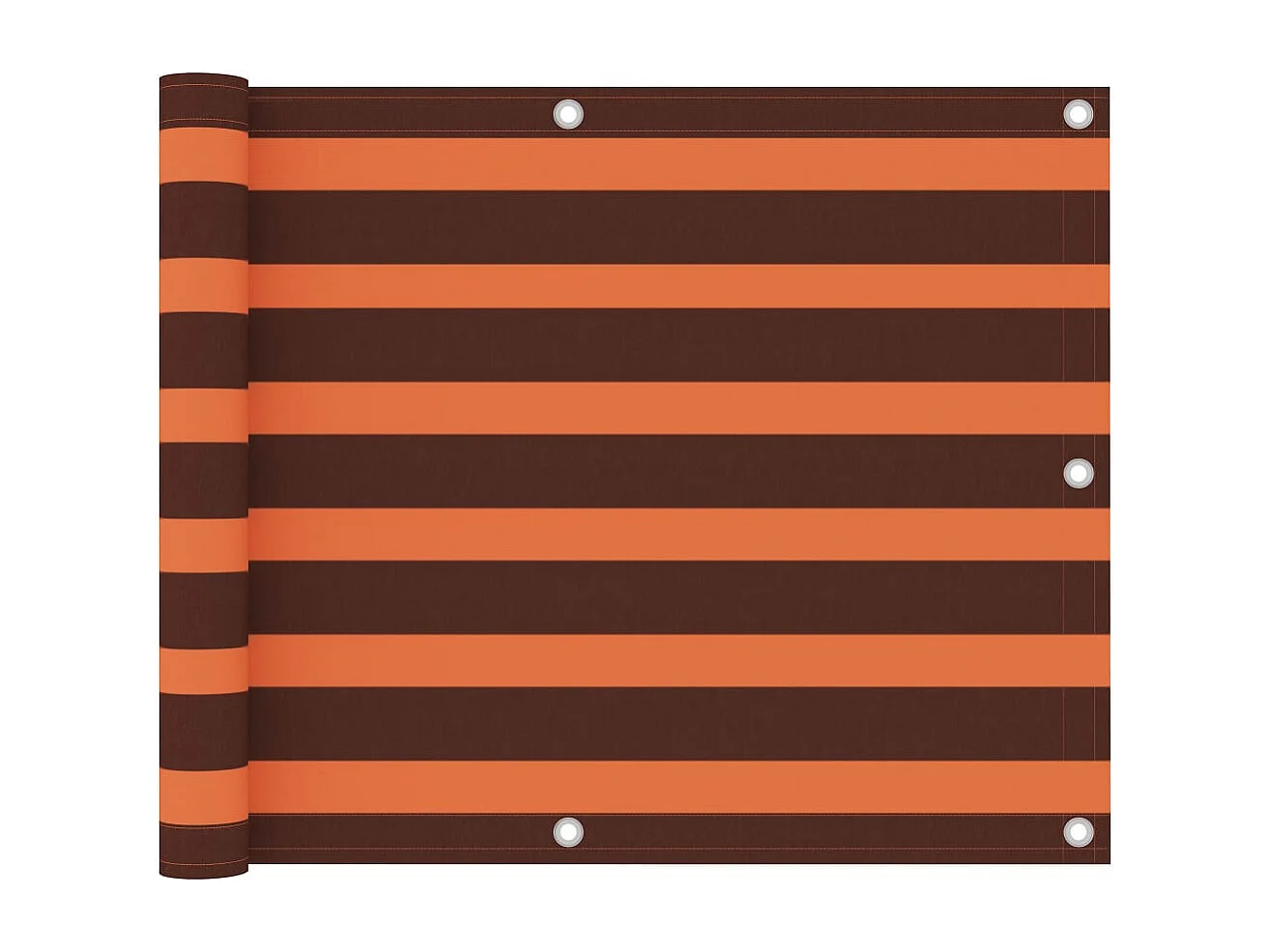 Écran de balcon Orange et marron 75x400 Tissu Oxford