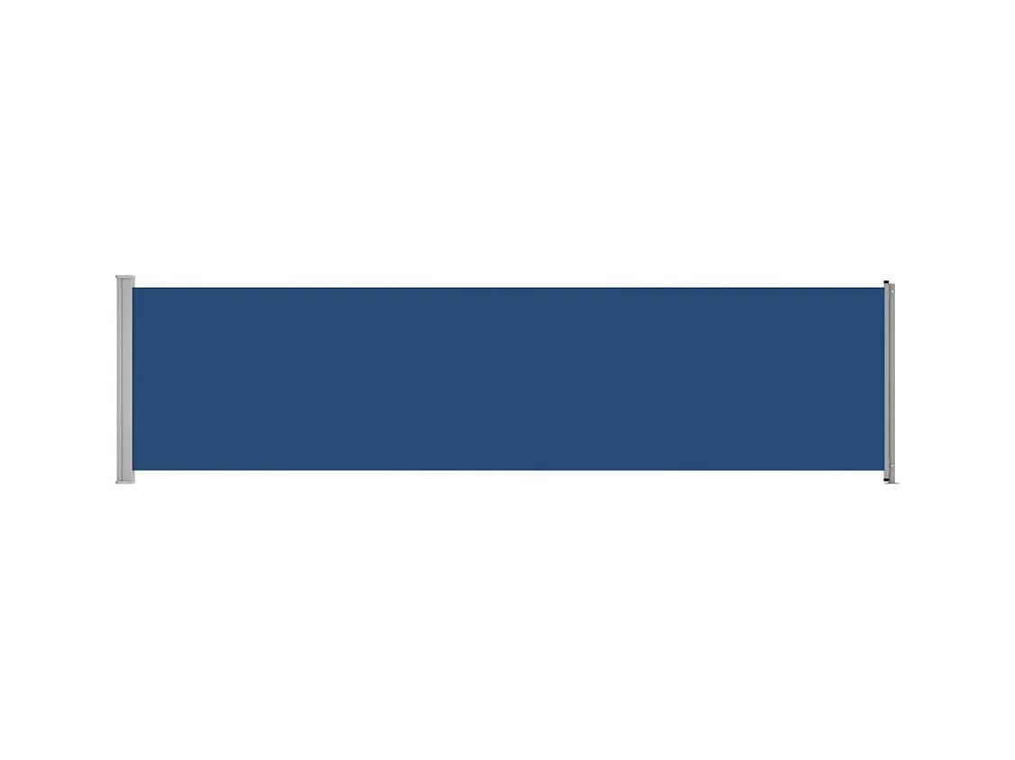Auvent latéral rétractable de patio 600x160 Bleu
