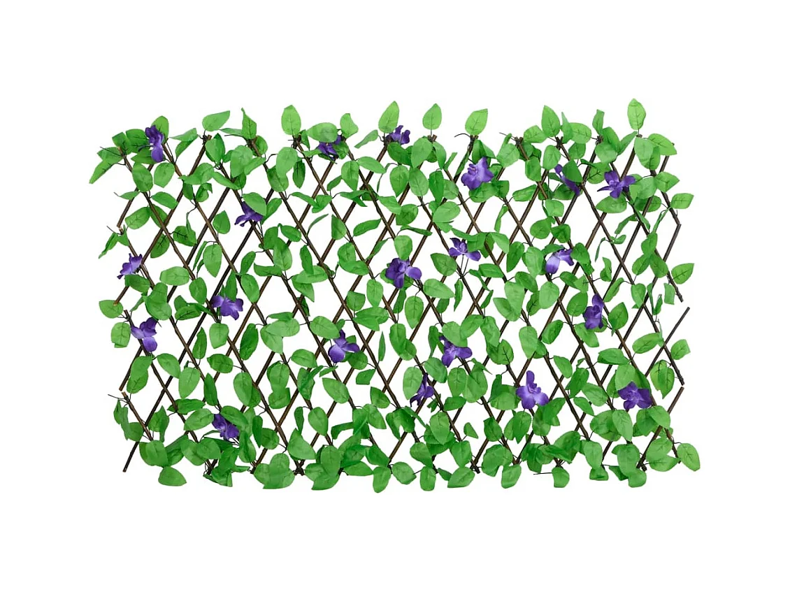 Treillis de lierre artificiel extensible 5 pcs vert 180x70