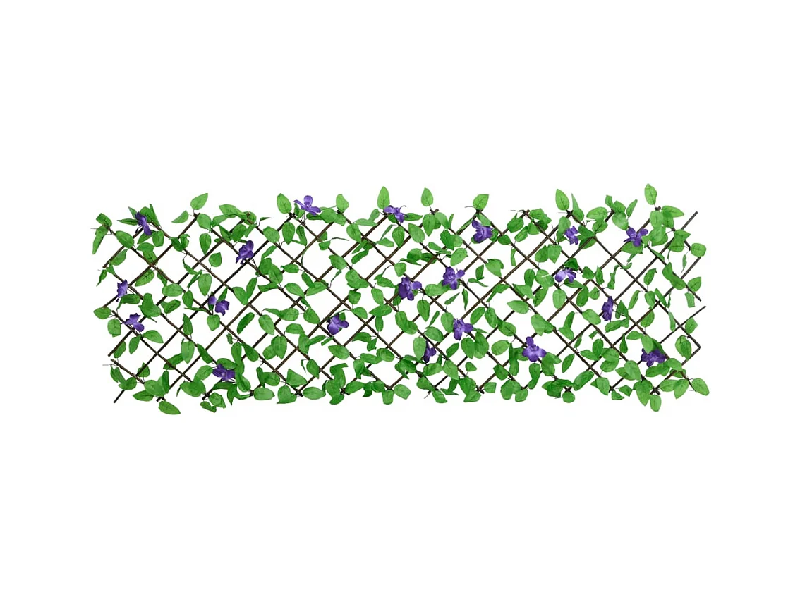 Treillis de lierre artificiel extensible 5 pcs vert 180x70