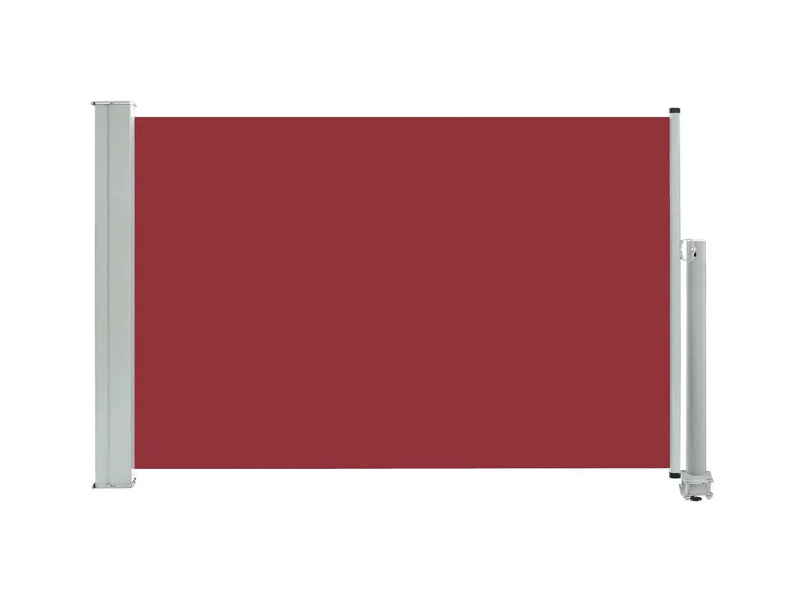 Auvent latéral rétractable de patio 60x300 Rouge