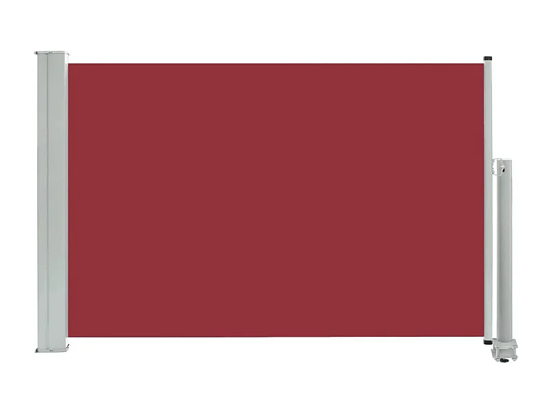 Auvent latéral rétractable de patio 60x300 Rouge