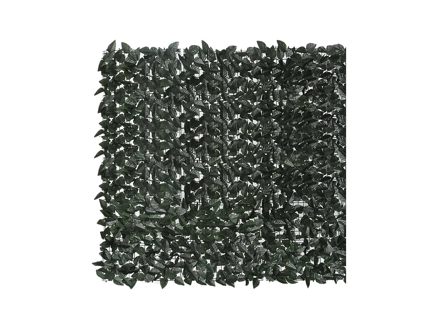 Écran de balcon avec feuilles vert foncé 400x150