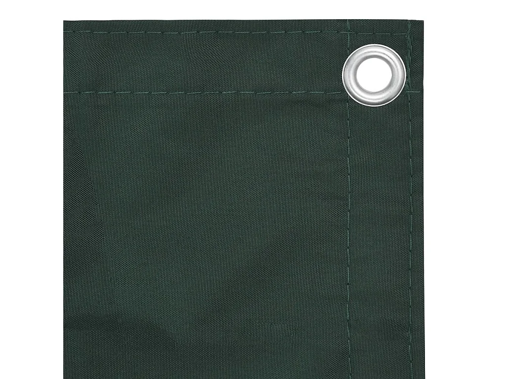 Écran de balcon Vert foncé 120x500 Tissu Oxford