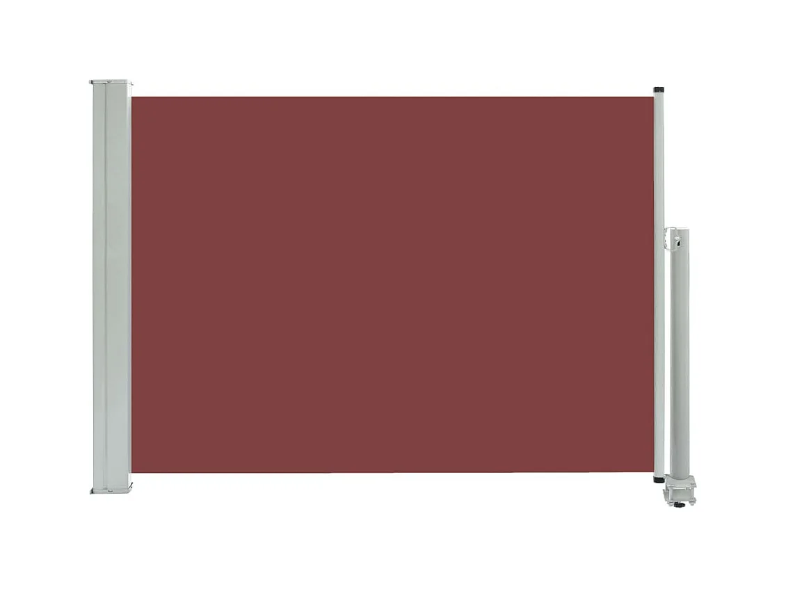 Auvent latéral rétractable de patio 80x300 Marron