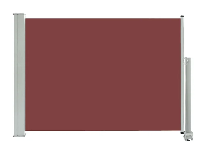 Auvent latéral rétractable de patio 80x300 Marron