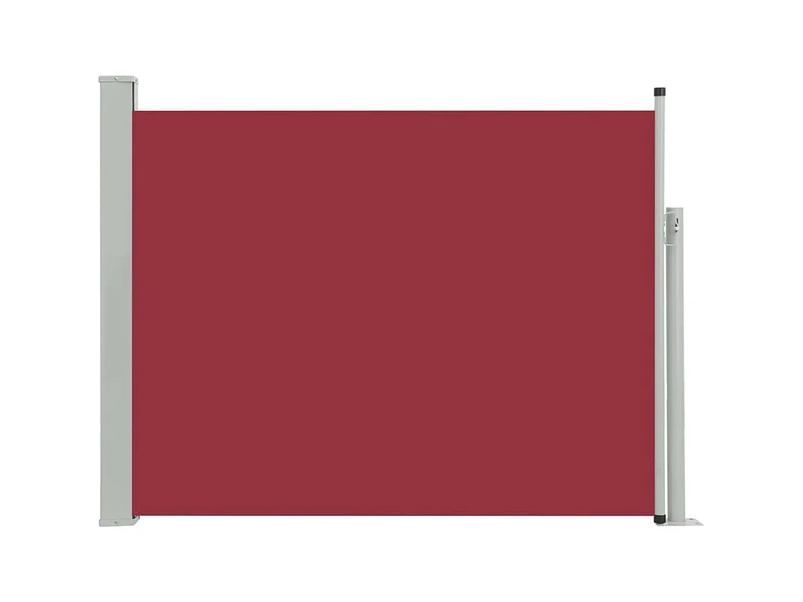 Auvent latéral rétractable de patio 140x500 Rouge