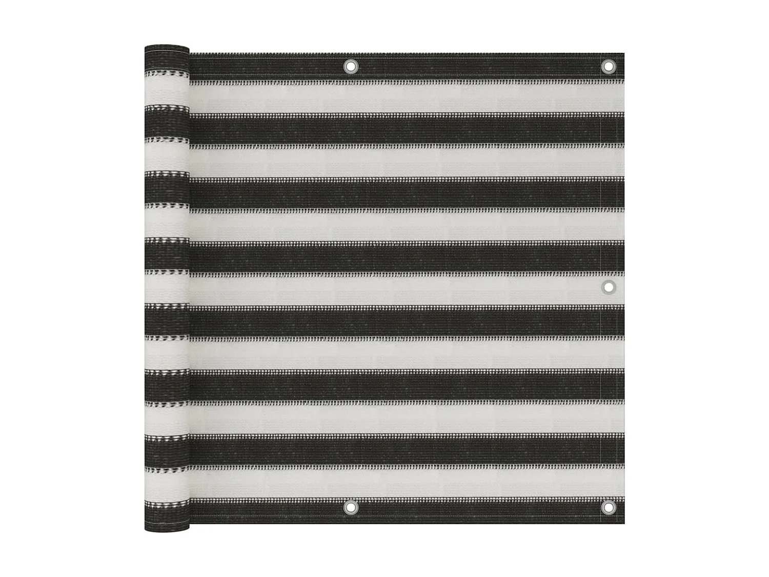 Écran de balcon PEHD 90x300 Anthracite et blanc
