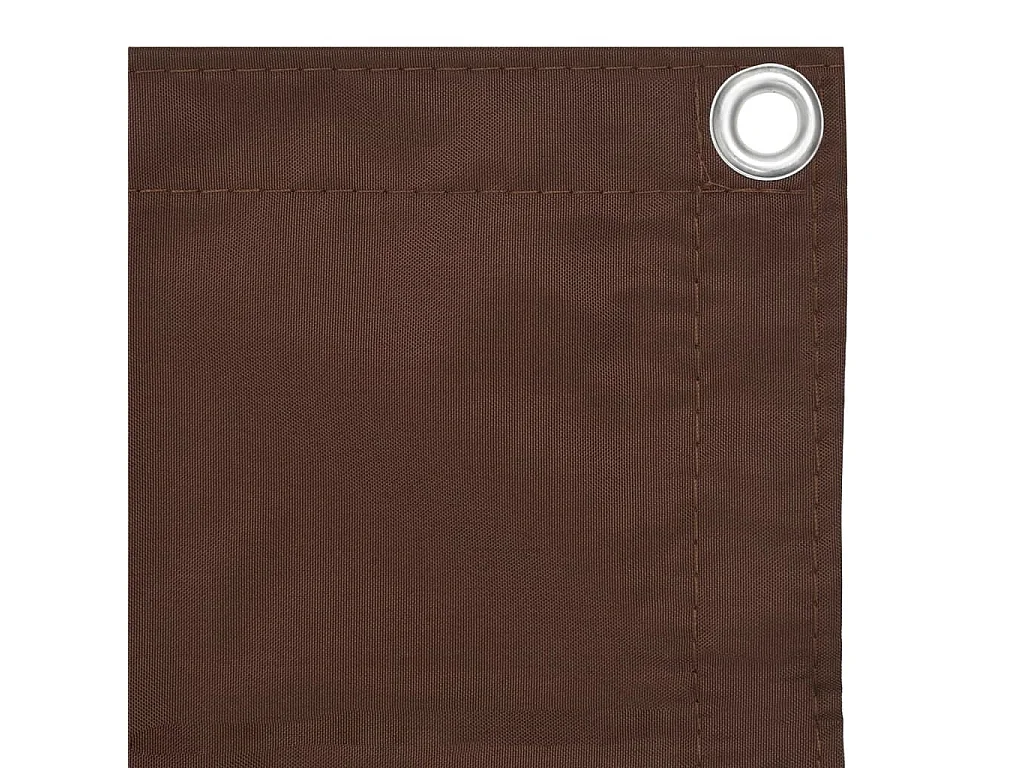 Écran de balcon Marron 120x400 Tissu Oxford