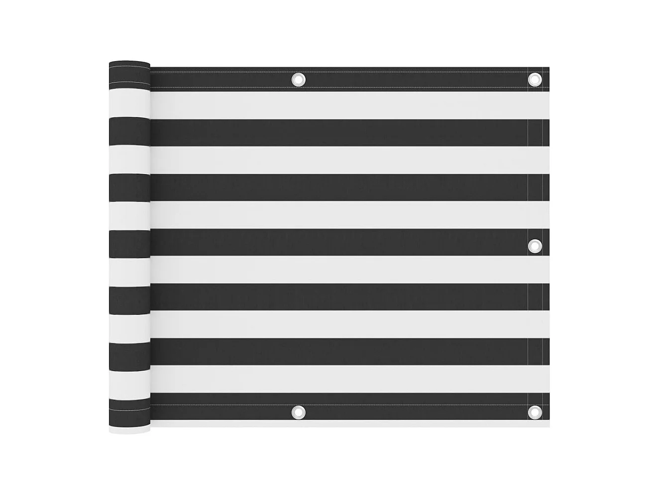 Écran de balcon Anthracite et blanc 75x500 Tissu Oxford