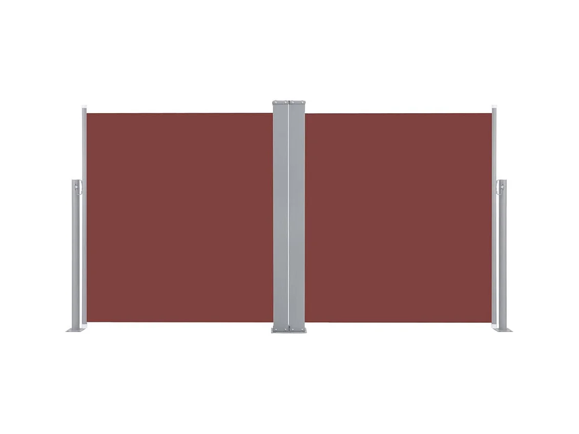 Auvent latéral rétractable Marron 120x600