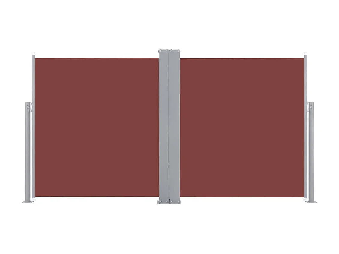 Auvent latéral rétractable Marron 120x600