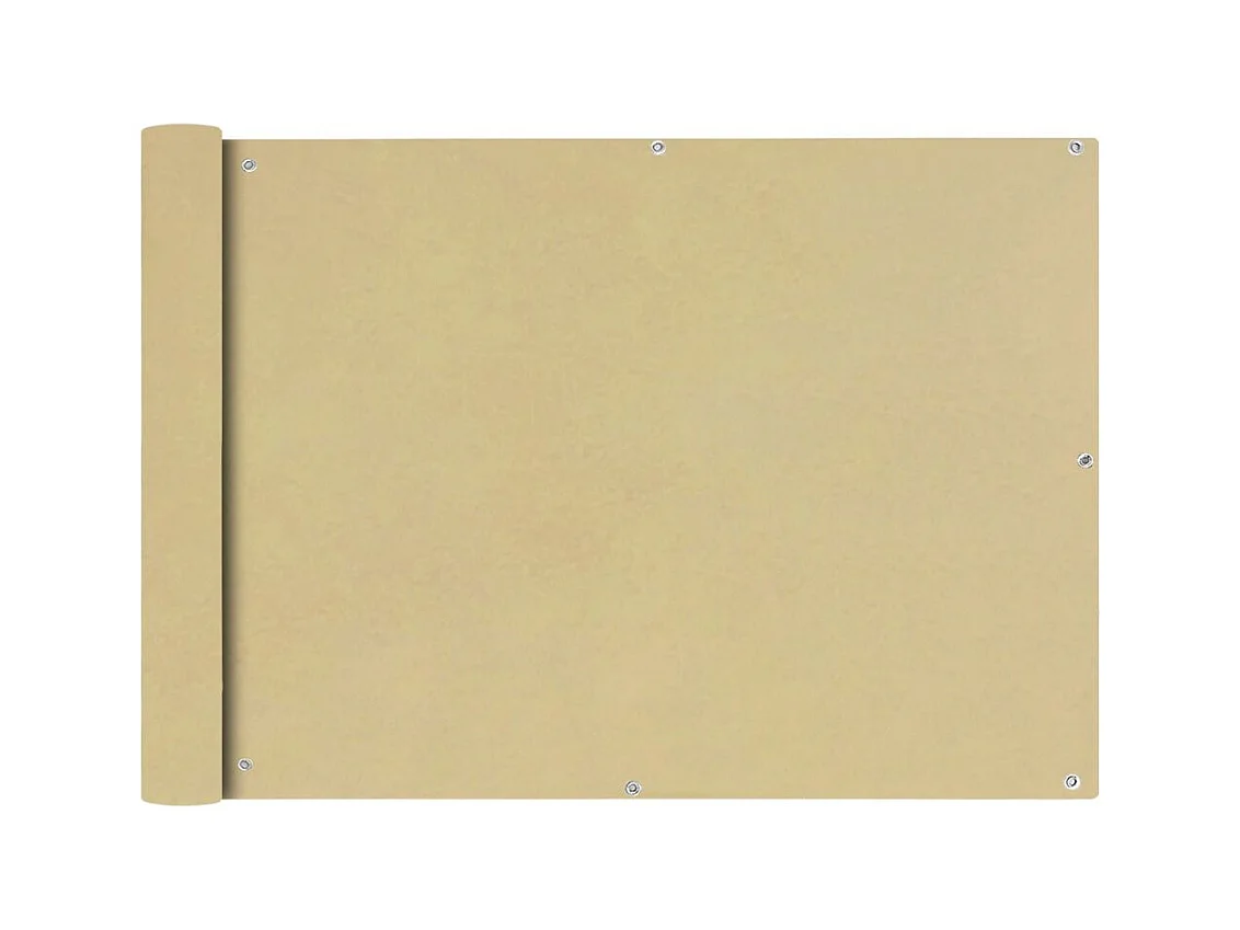 Écran de balcon en tissu Oxford 75x600 Beige