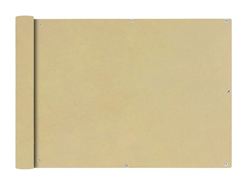 Écran de balcon en tissu Oxford 75x600 Beige