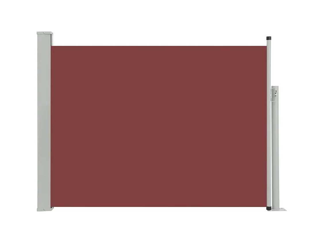 Auvent latéral rétractable de patio 100x500 Marron