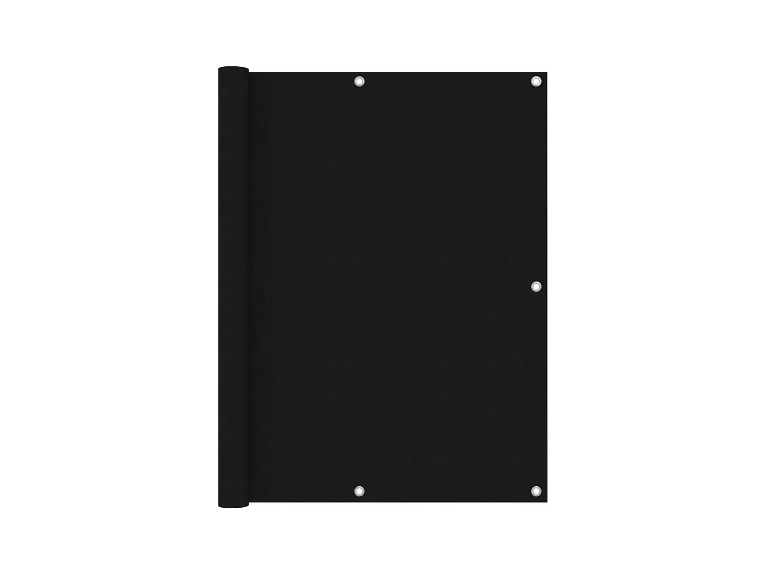 Écran de balcon Noir 120x300 Tissu Oxford