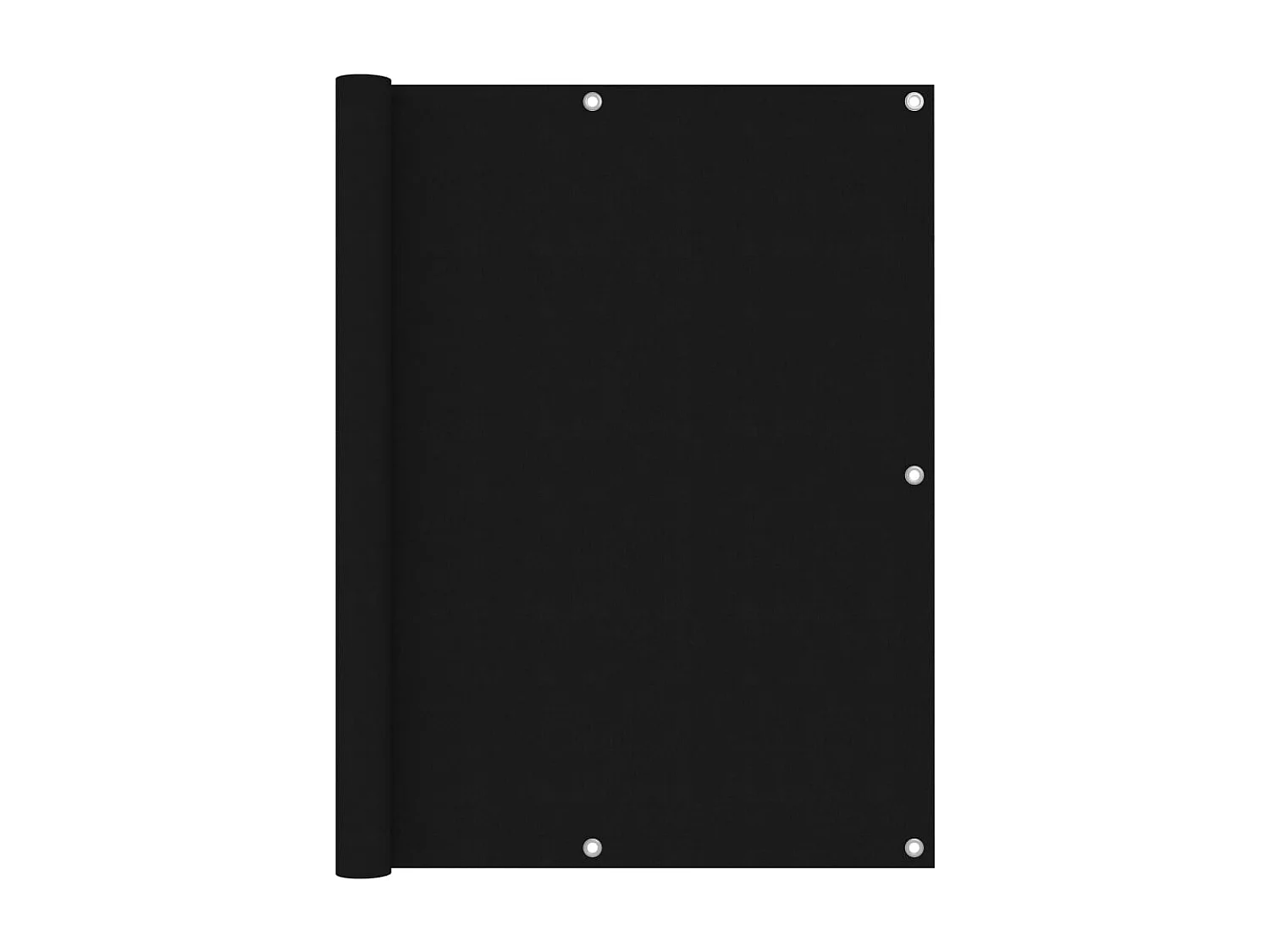 Écran de balcon Noir 120x300 Tissu Oxford