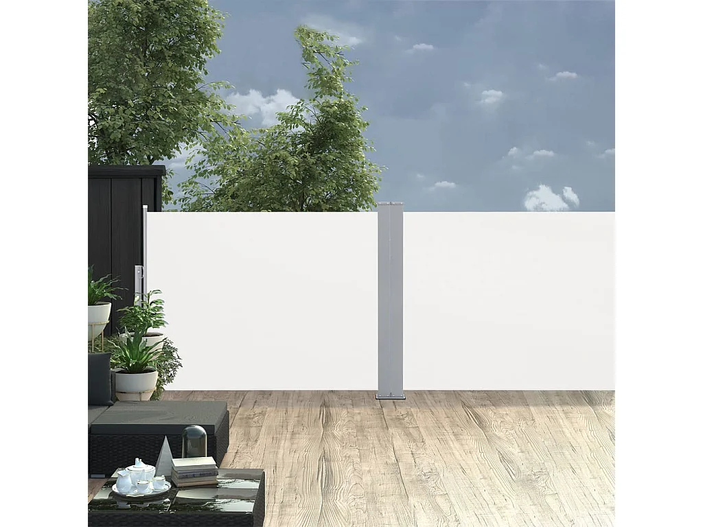 Auvent latéral rétractable Crème 120x1000