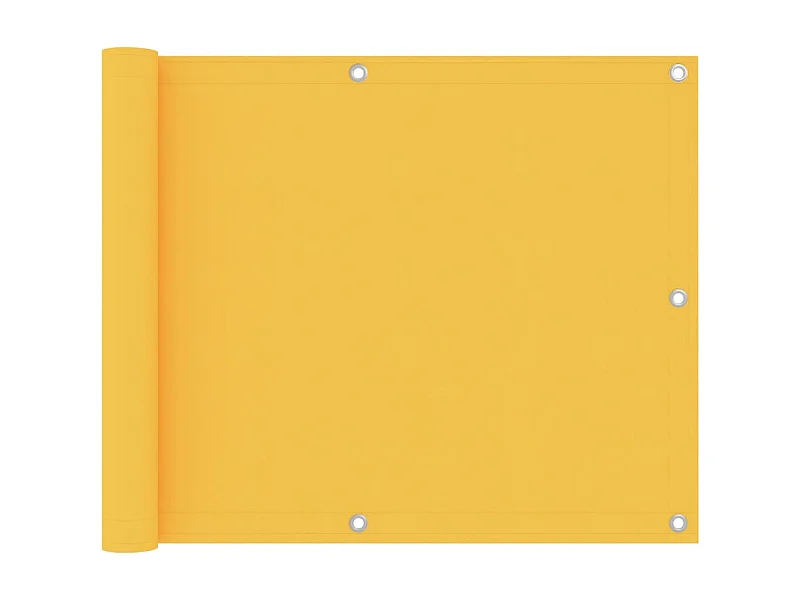 Écran de balcon Jaune 75x500 Tissu Oxford