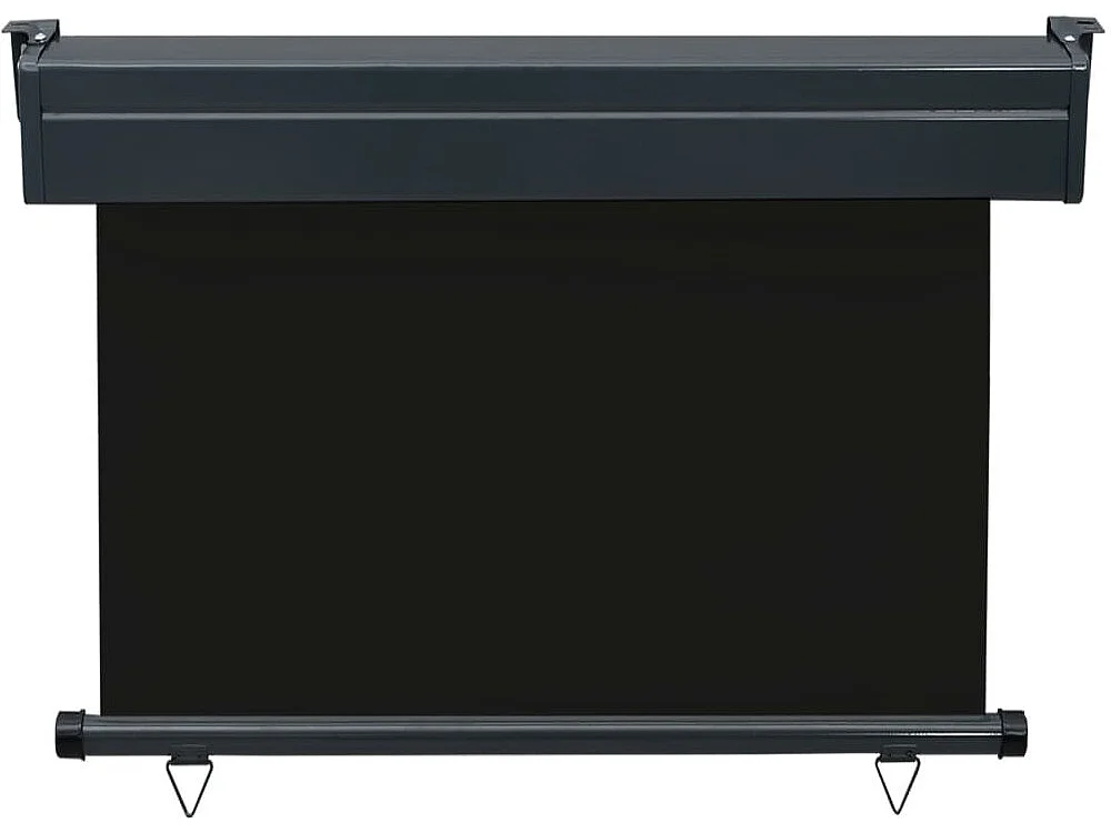 Auvent latéral de balcon 100x250 Noir