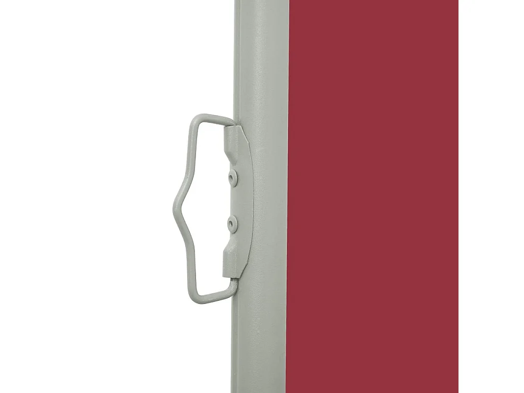 Auvent latéral rétractable de patio 100x500 Rouge