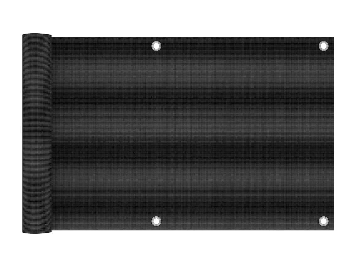 Écran de balcon en PEHD 75x500 Anthracite