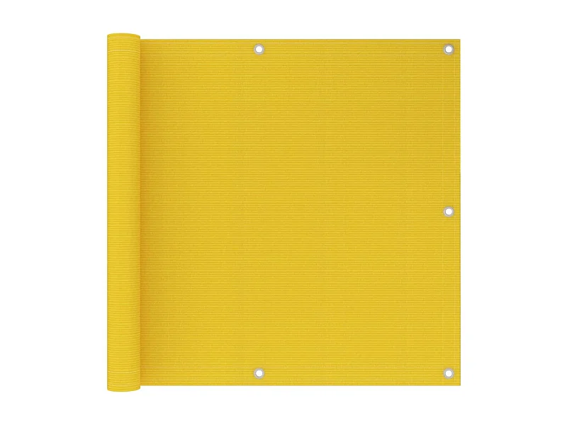 Écran de balcon Jaune 90x300 PEHD