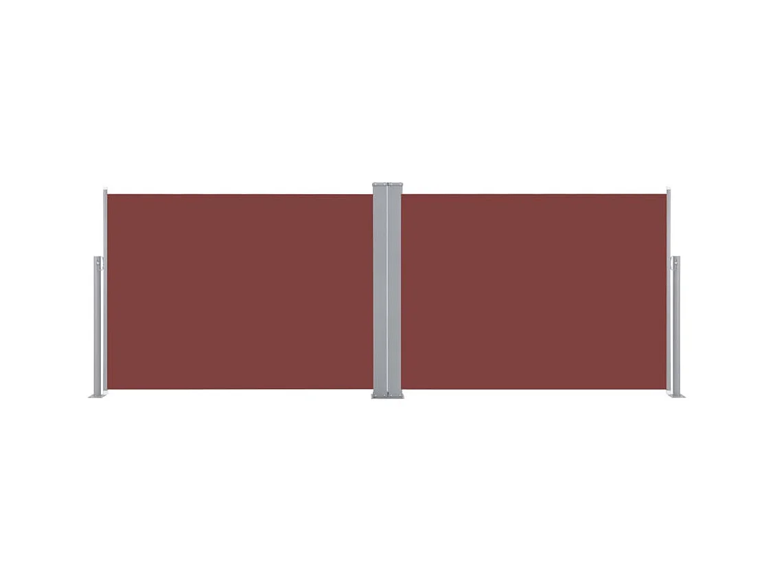 Auvent latéral rétractable Marron 100x1000