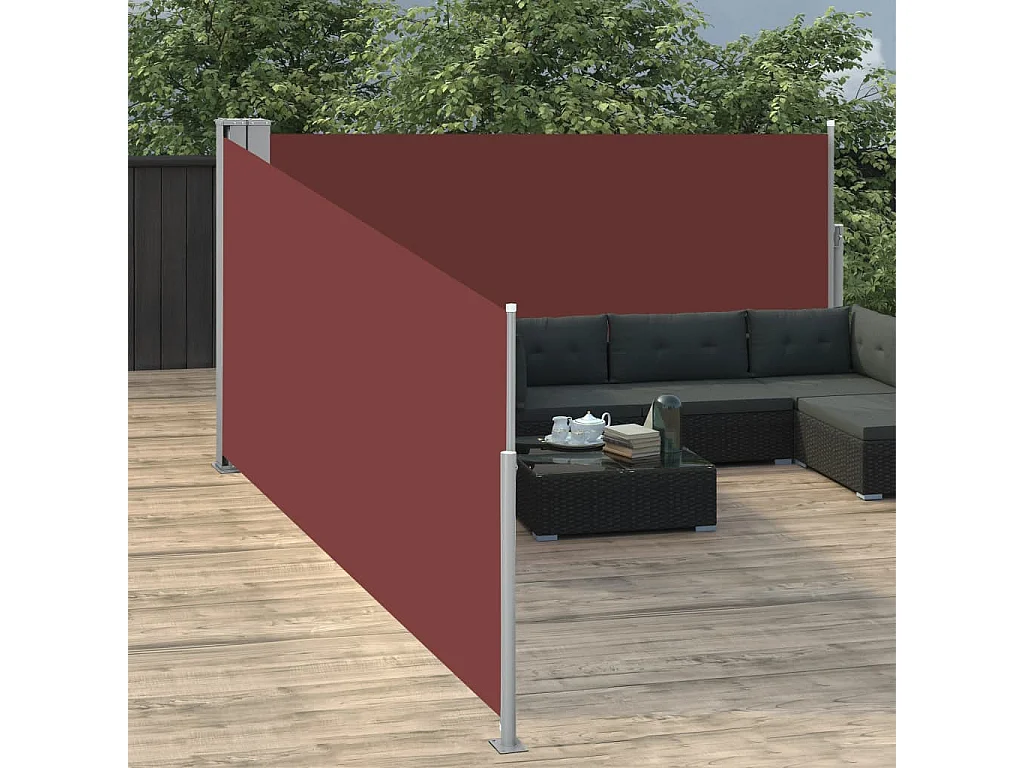 Auvent latéral rétractable Marron 100x1000