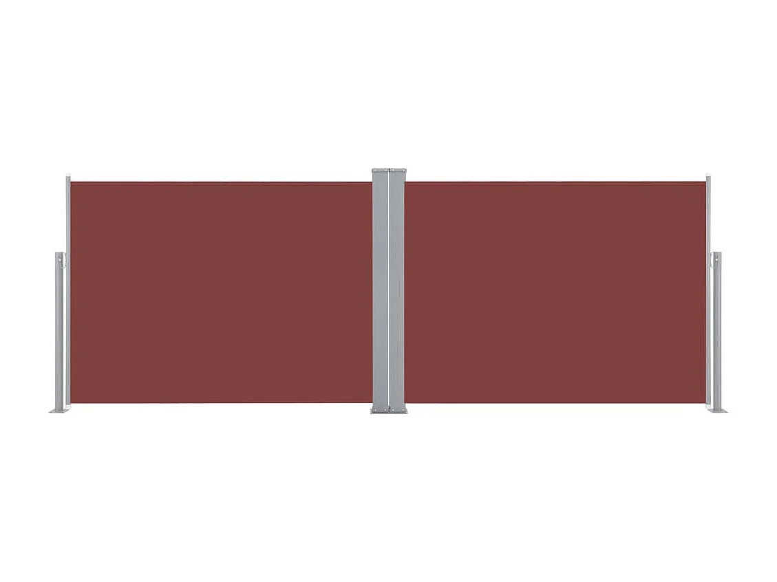 Auvent latéral rétractable Marron 100x1000