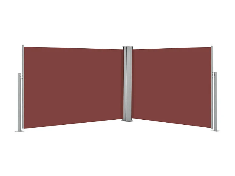 Auvent latéral rétractable Marron 100x1000