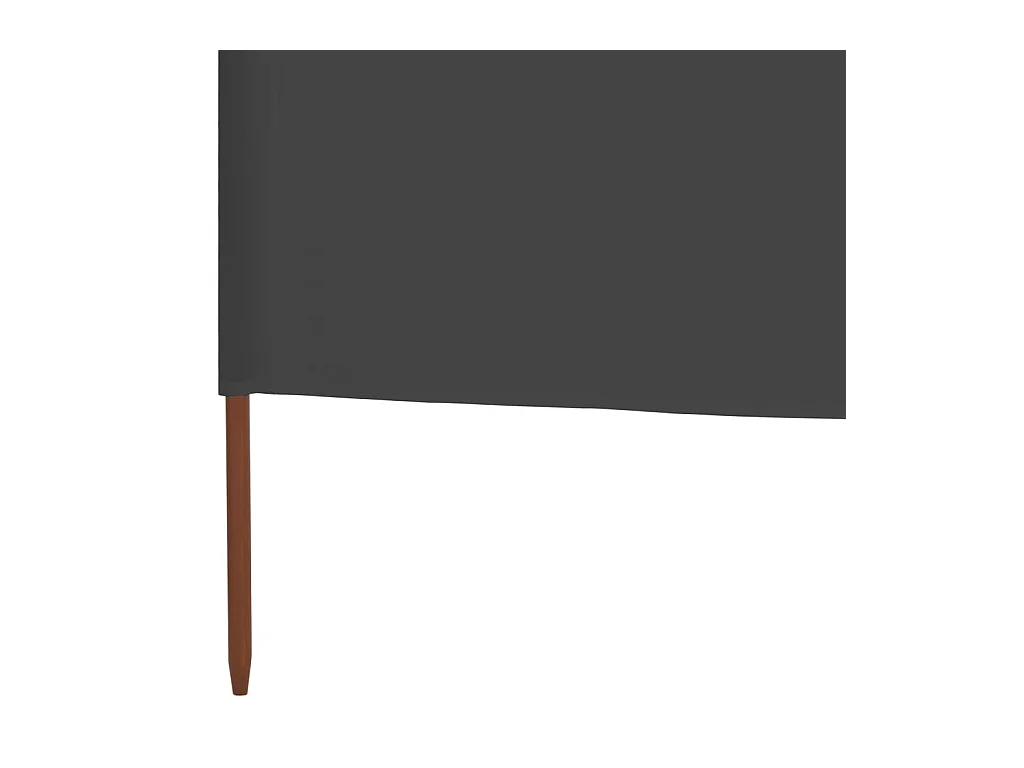 Paravent 5 panneaux Tissu 600x160 Anthracite