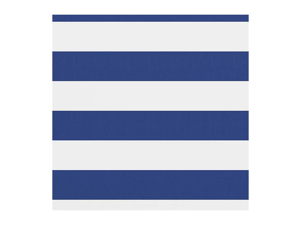 Écran de balcon Blanc et bleu 120x500 Tissu Oxford