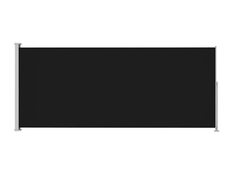 Auvent latéral rétractable de patio 180x500 Noir 2