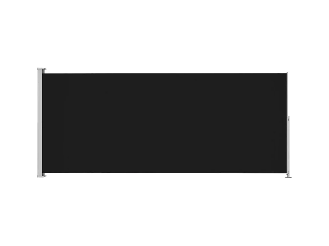 Auvent latéral rétractable de patio 180x500 Noir 2