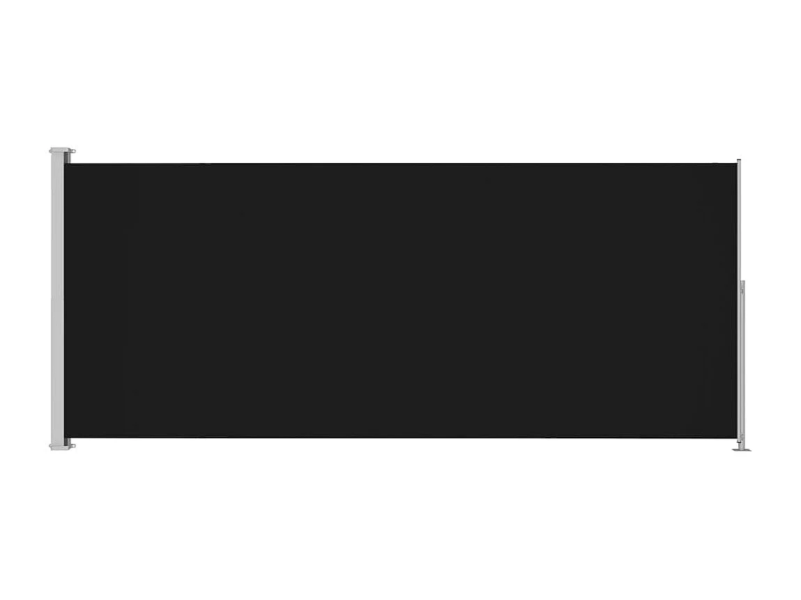 Auvent latéral rétractable de patio 180x500 Noir 2