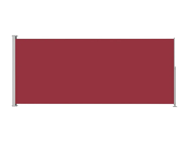 Auvent latéral rétractable de patio 180x500 Rouge