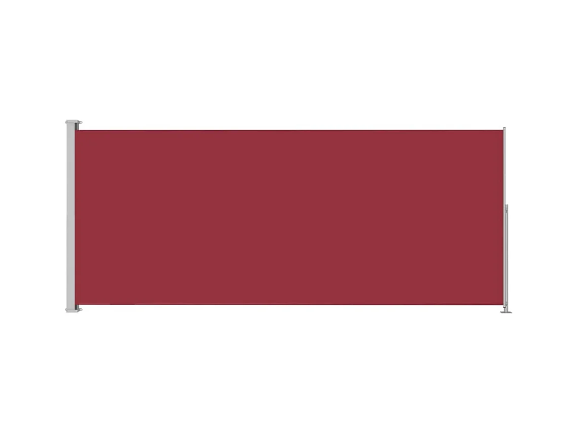 Auvent latéral rétractable de patio 180x500 Rouge