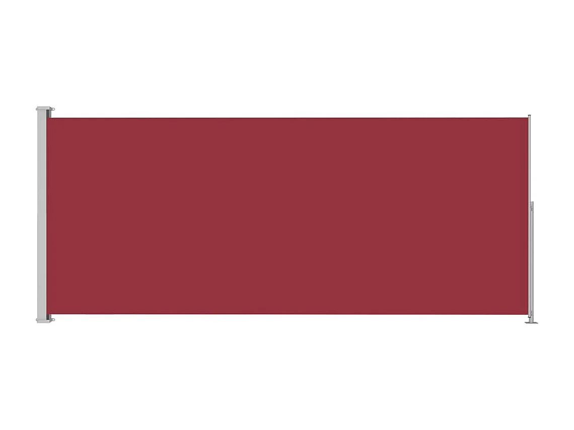 Auvent latéral rétractable de patio 180x500 Rouge
