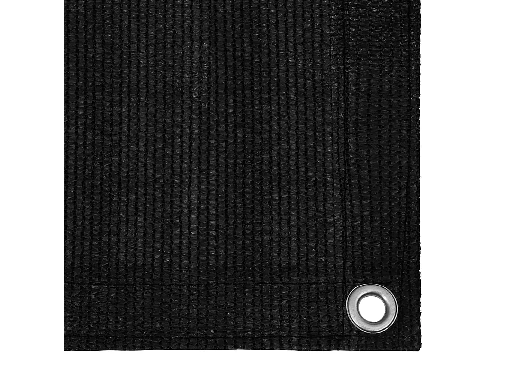 Écran de balcon Noir 120x500 PEHD