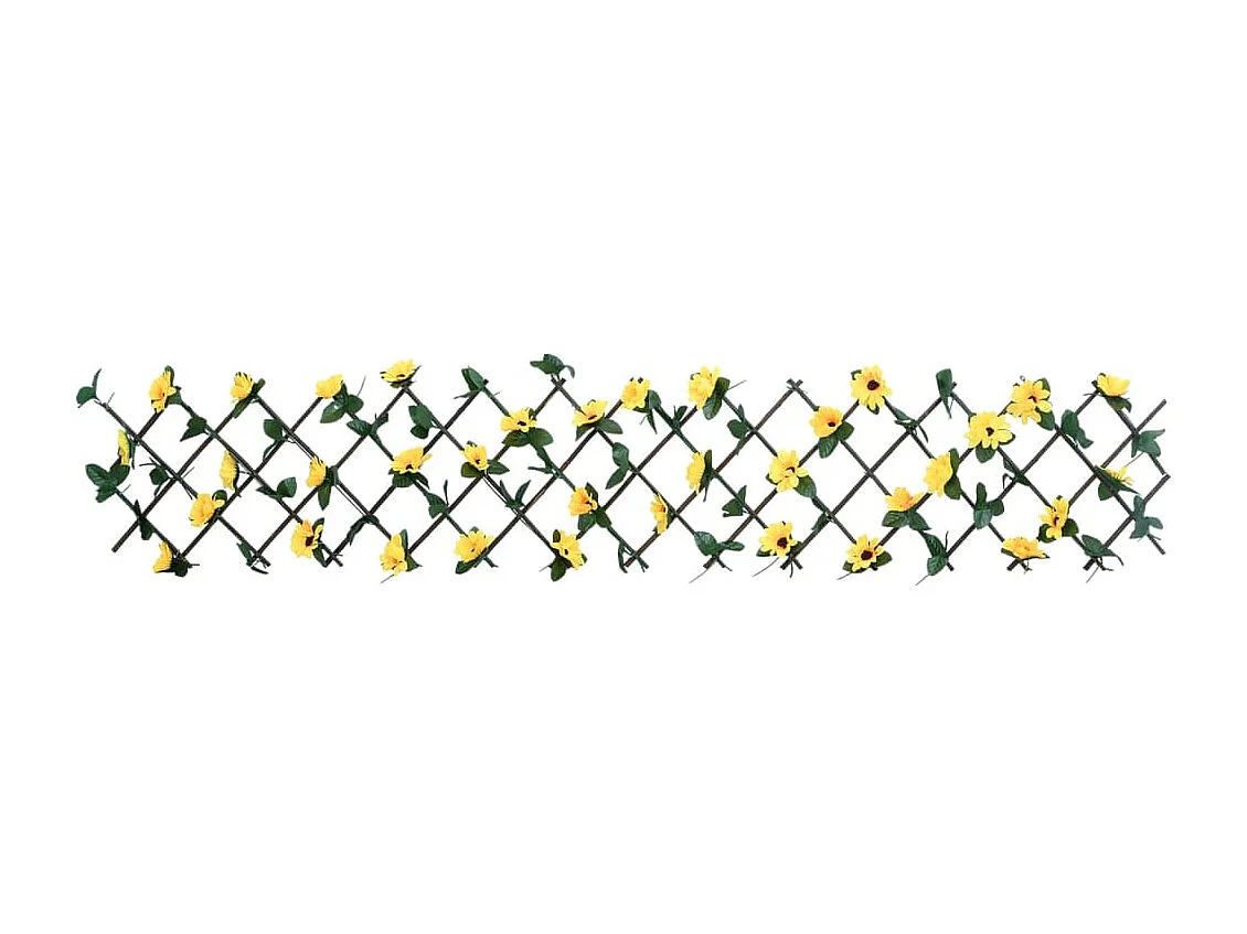 Treillis de lierre artificiel extensible jaune 180x30
