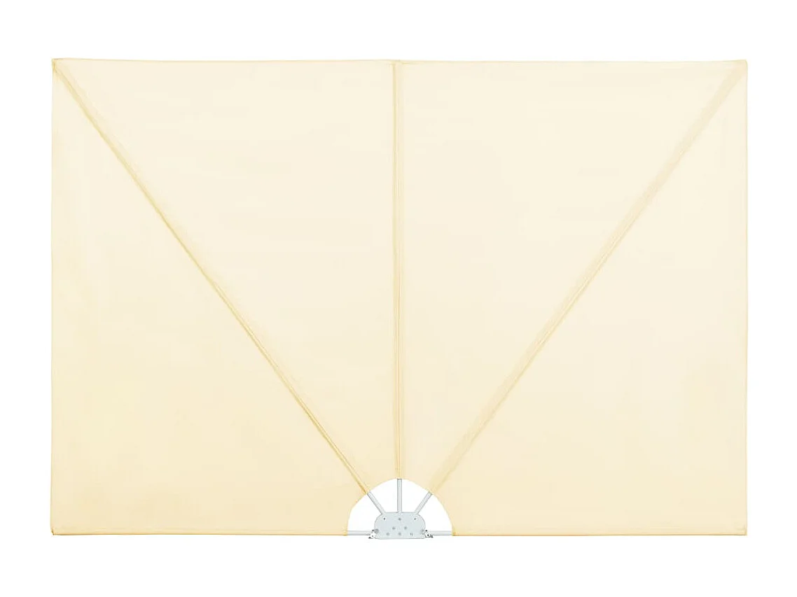 Auvent latéral pliable de terrasse Crème 400x200