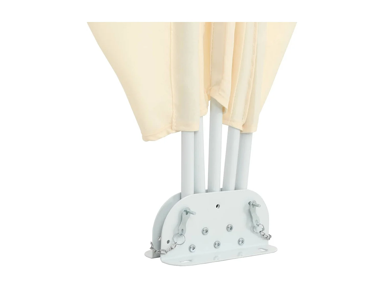 Auvent latéral pliable de terrasse Crème 400x200